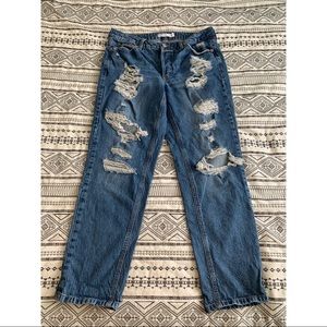 Garage Distressed Ex Boyfriend Jeans